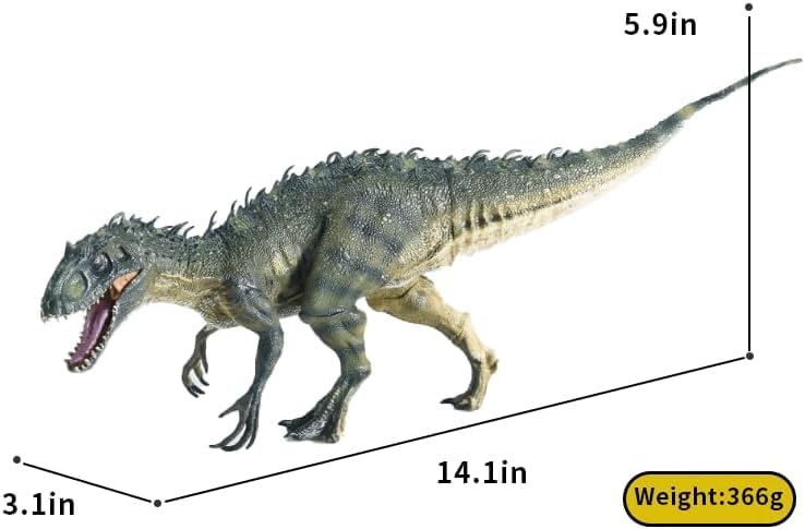 ZODZE Large Dinosaur Toy, 15.7" Figures Realistic Rex with Moveable Jaw, Educational Animal Model for Collector, Fanatics, Birthday Gift - Image 2