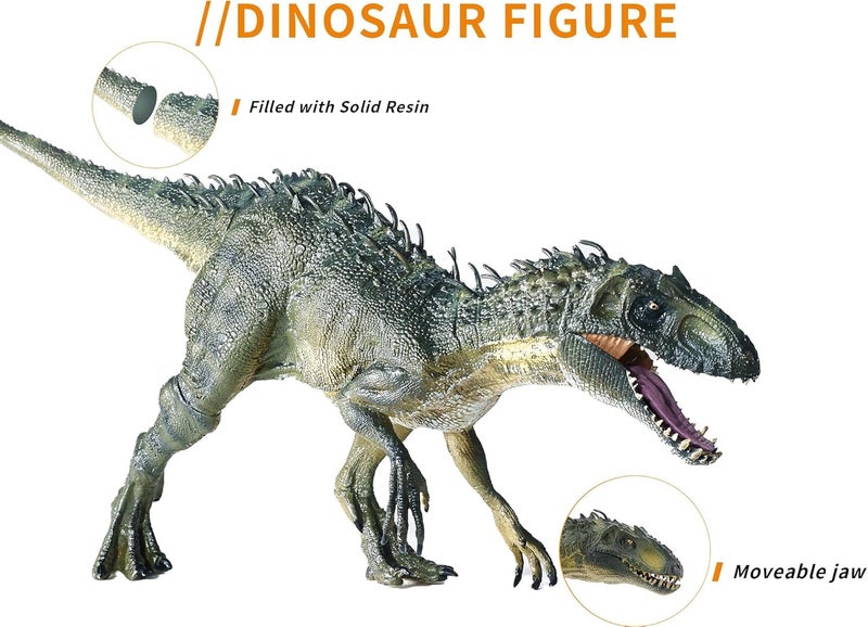 ZODZE Large Dinosaur Toy, 15.7" Figures Realistic Rex with Moveable Jaw, Educational Animal Model for Collector, Fanatics, Birthday Gift - Image 5