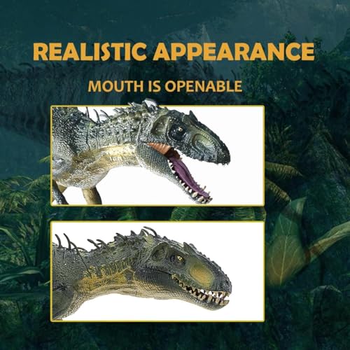 ZODZE Large Dinosaur Toy, 15.7" Figures Realistic Rex with Moveable Jaw, Educational Animal Model for Collector, Fanatics, Birthday Gift - Image 3