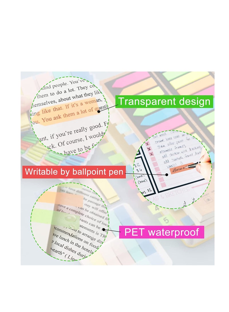 MARKQ 175 قطعة علامات صفحات السهام، ملاحظات لاصقة، علامات فهرسة للأدوات المكتبية في المنزل والمدرسة (7 ألوان) - Image 3