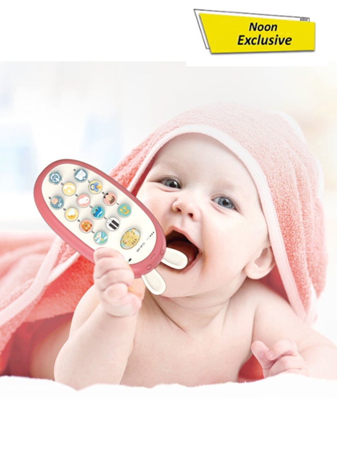 COGNIKIDS Baby Mobile Phone Toy – Bilingual Learning Phone With Lights, Music, Q&A & Sound Buttons | Teether-Safe, Eye-Friendly, Rubber Grip | Early Education Toy For Babies 6M+ 1Pc - Image 1