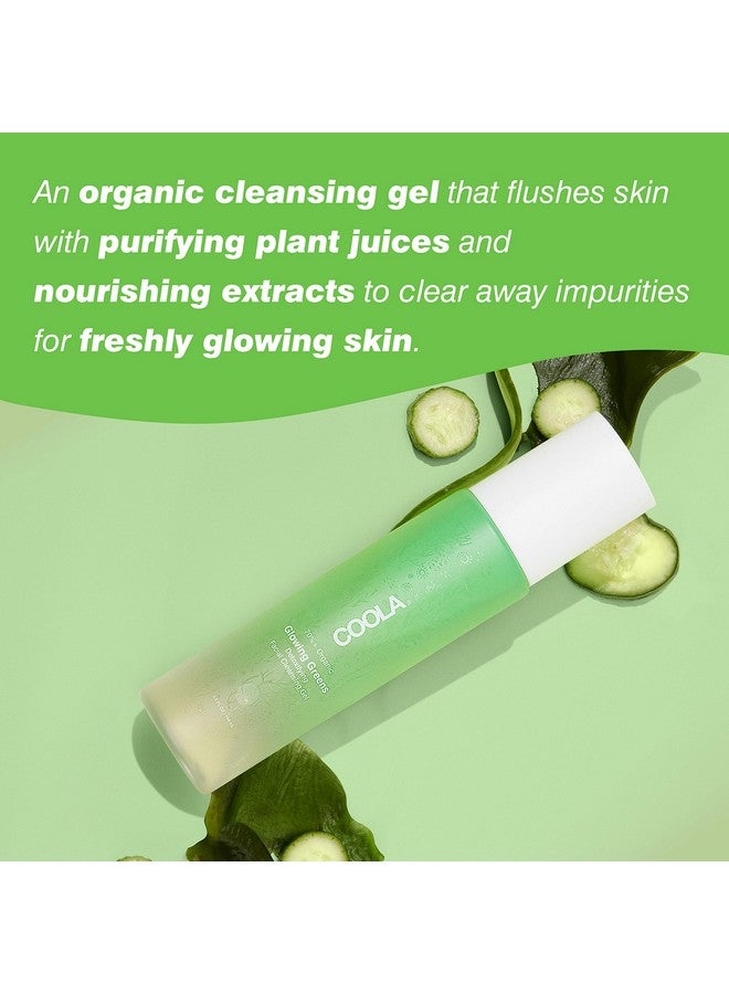 COOLA Organic Glowing Greens Facial Cleanser Dermatologist Tested Skin Barrier Protection With Aloe Vera Juice Vegan And Gluten Free 5 Fl Oz - Image 4