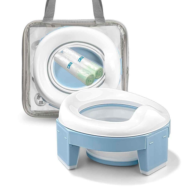 Portable Potty Training Seat for Kids, Foldable Training Toilet for Travel with Travel Bag and Storage - Image 2