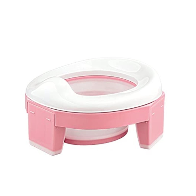 Portable Potty Training Seat for Kids, Foldable Training Toilet for Travel with Travel Bag and Storage - Image 1