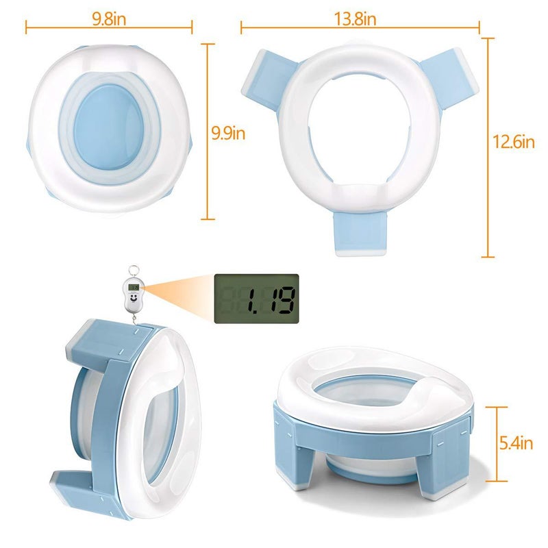 Portable Potty Training Seat for Kids, Foldable Training Toilet for Travel with Travel Bag and Storage - Image 4