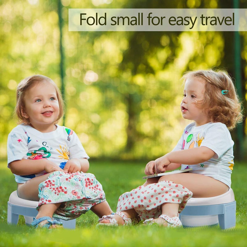 Portable Potty Training Seat for Kids, Foldable Training Toilet for Travel with Travel Bag and Storage - Image 3