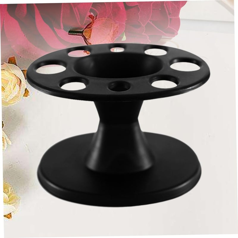 Outanaya 8holes Plastic Hair Tool Organizer Rack Comb Display Stand for Salon Home Use Easy to Install Multi-Functional Storage for Combs and Brushes - Image 2