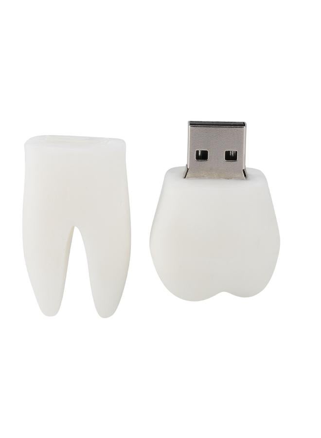 Cute Tooth Shape Flash Drives Storage USB 2.0 Interface U Disk Memory Stick 16G