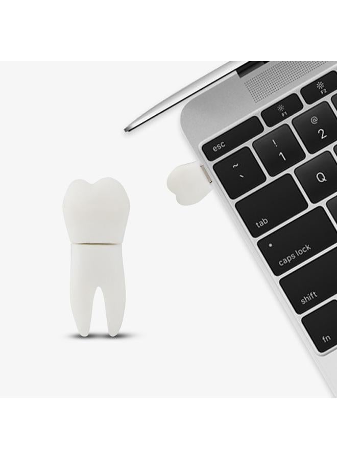 Cute Tooth Shape Flash Drives Storage USB 2.0 Interface U Disk Memory Stick 16G