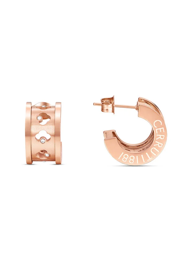 شيروتي 1881 Bande Pink Earrings Elegant and Trendy Design for Women
