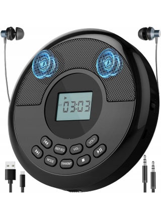 Portable CD Player Bluetooth:Rechargeable Walkman CD Player with Speakers and Headphones,Small CD Player for Car Plug in with Anti-Skip Protection,CD/USB/BT playable,Bluetooth transmitting - pzsku/Z2CFF17C161CEBB7F3399Z/45/1748173117/bdd34b83-6a39-498c-bb19-e341326e8b26