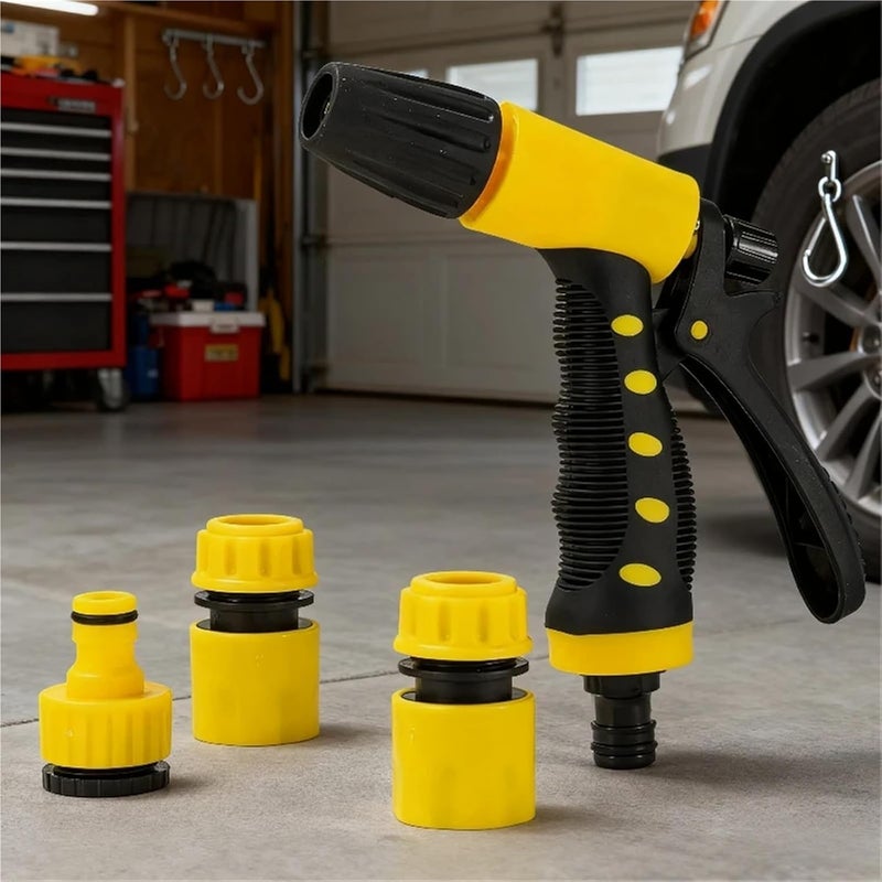 High-Pressure Car Wash & Garden Water Gun – 10m/15m Garden Hose, Multi-Purpose Water Spray Accessory(Water gun-15m pipe) - Image 3