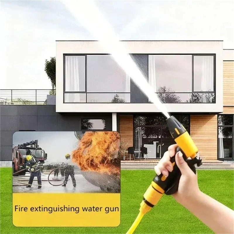 High-Pressure Car Wash & Garden Water Gun – 10m/15m Garden Hose, Multi-Purpose Water Spray Accessory(Water gun-15m pipe) - Image 5
