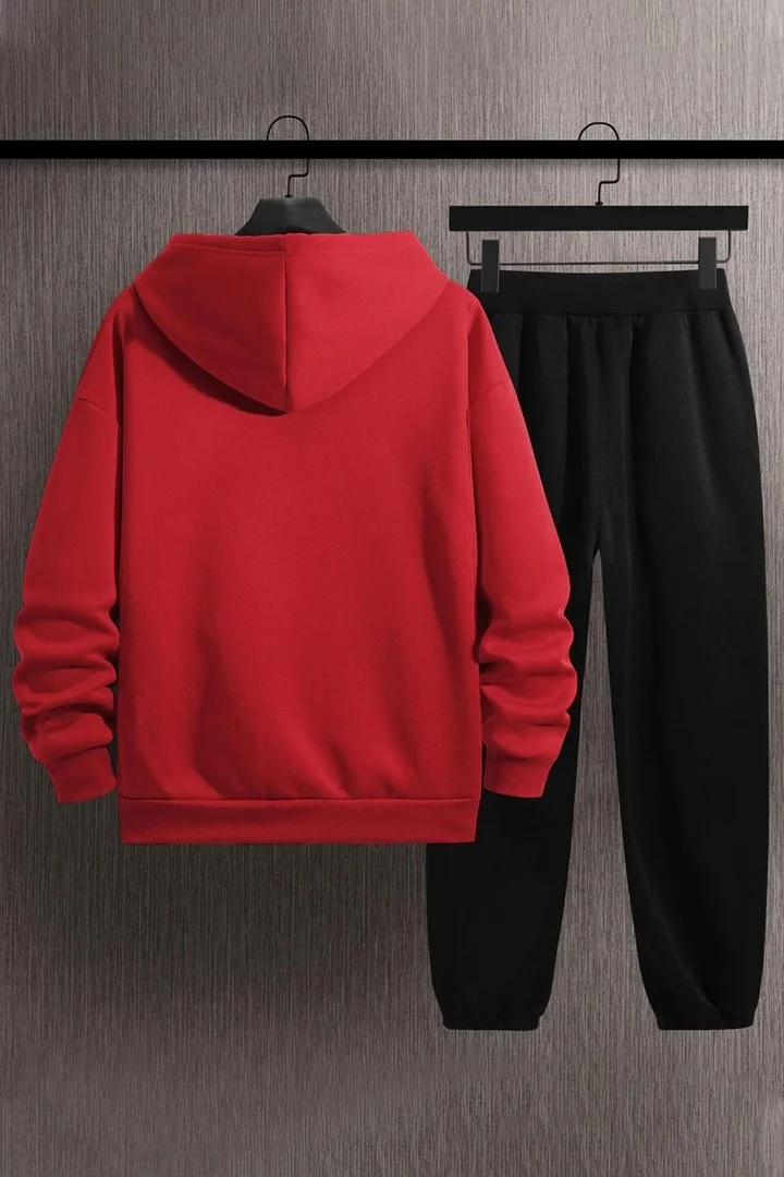 ONLYTRENDWEAR Unisex Arizona Printed Tracksuit Set S.m. Red