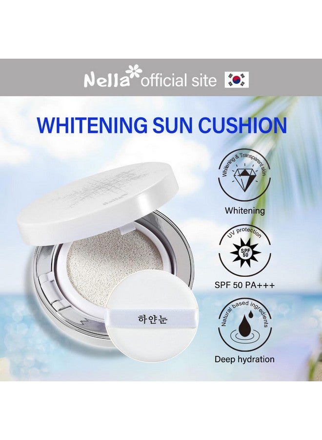 Nella Tone-Up Sun Cushion Compact, Spf50+/Pa+++, Korean Skin Care - Image 1
