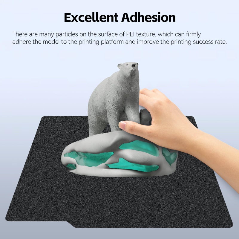 UniTak3D PEI Build Plate for Bambu Lab P2S/P1S/P1P/X1C/X1/X1E/A1 3D Printers,257x257mm Double Sided Smooth&Textured Heated Bed,Spring Steel Sheet,High-Adhesion Removable Flexible Printing Surface - Image 3