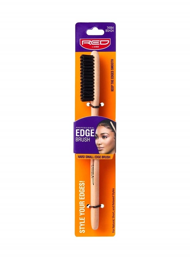 KISS Red by Kiss Professional Ultimate Edge Fixer Brush 100% Boar Bristle BSH24 - Image 1