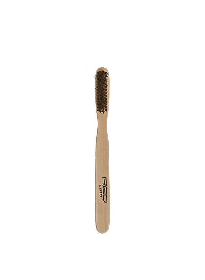 KISS Red by Kiss Professional Ultimate Edge Fixer Brush 100% Boar Bristle BSH24 - Image 4