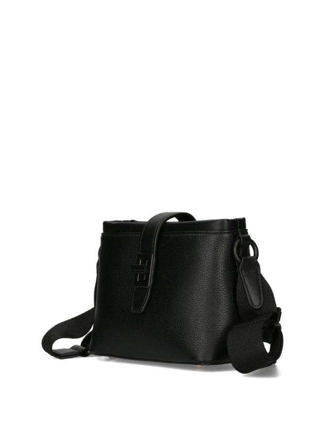 David Jones David Jones Shoulder Bag for Women, faux Leather Hobo Crossover Fashion Handbag Purse Color Black  - Image 2