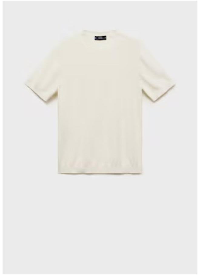 Mango Man Cotton Fine-Knit T-Shirt  - Image 5