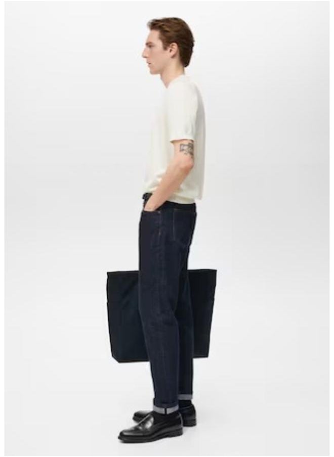 Mango Man Cotton Fine-Knit T-Shirt  - Image 3