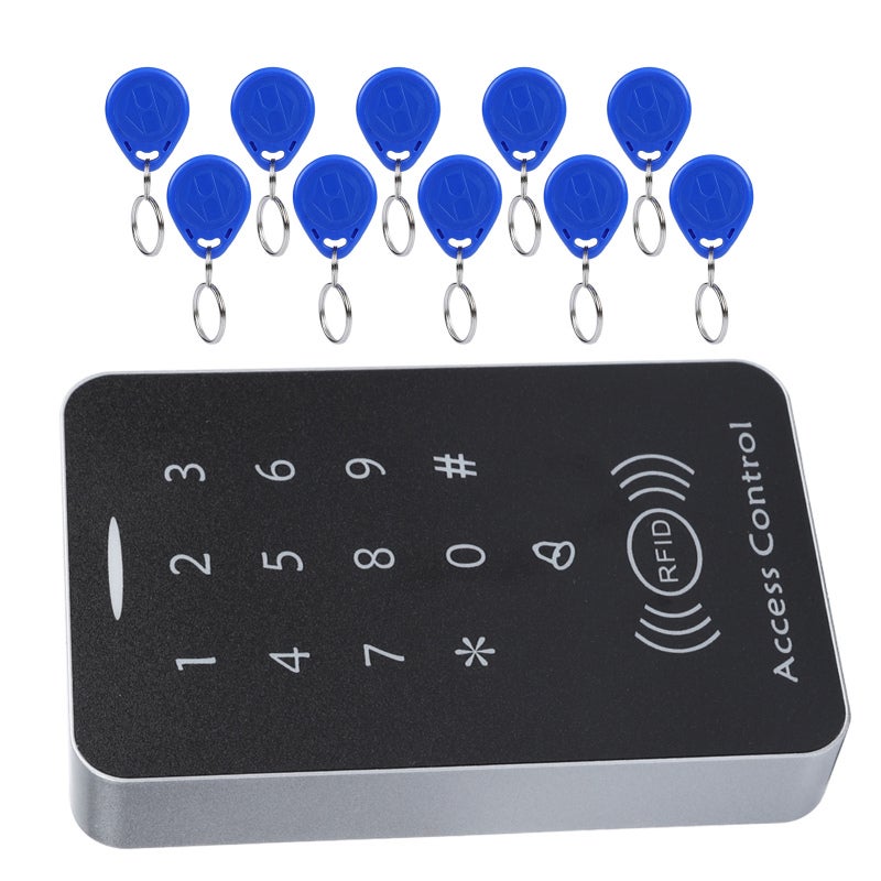 التحكم في الوصول إلى الأبواب: قارئ بطاقات RFID مع حماية للطاقة والبيانات وقابلية استيعاب 1000 مستخدم - لوحة مفاتيح للوصول بالرقم السري بأسلوبات فتح متعددة للشركات والمكاتب والمصانع والمجتمعات - Image 1