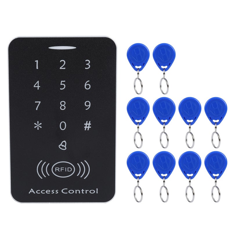 التحكم في الوصول إلى الأبواب: قارئ بطاقات RFID مع حماية للطاقة والبيانات وقابلية استيعاب 1000 مستخدم - لوحة مفاتيح للوصول بالرقم السري بأسلوبات فتح متعددة للشركات والمكاتب والمصانع والمجتمعات - Image 5