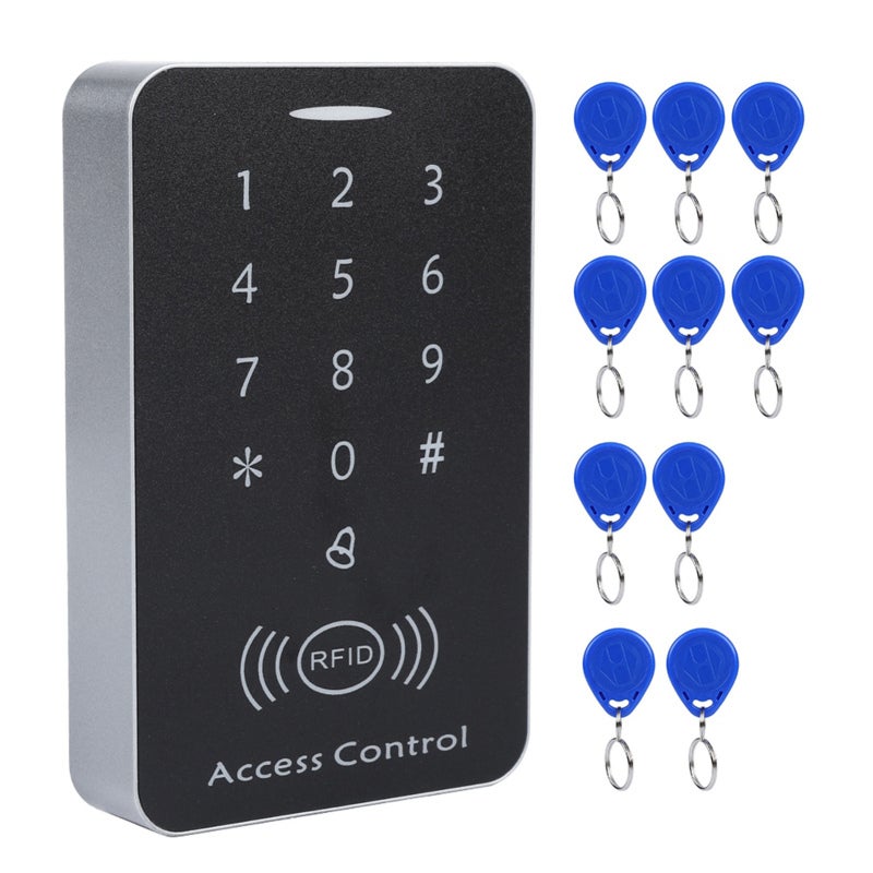 التحكم في الوصول إلى الأبواب: قارئ بطاقات RFID مع حماية للطاقة والبيانات وقابلية استيعاب 1000 مستخدم - لوحة مفاتيح للوصول بالرقم السري بأسلوبات فتح متعددة للشركات والمكاتب والمصانع والمجتمعات - Image 3