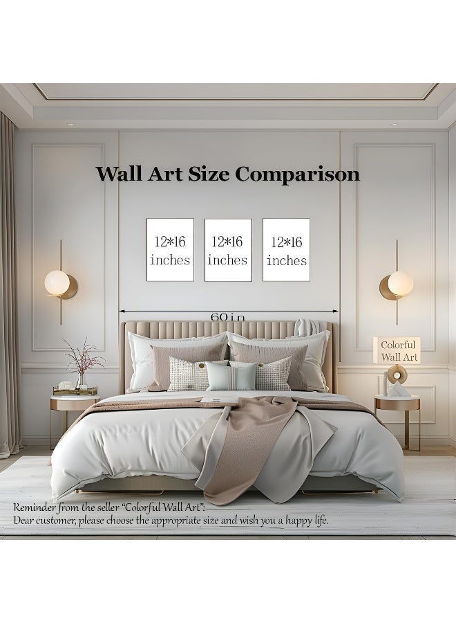 Djmwtb Beige Bow Wall Art Set of 3 (Beige Bow, 12"x16" Poster) - Image 5