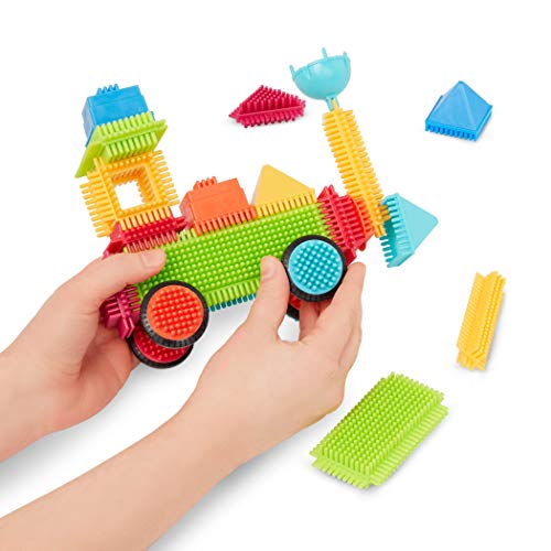 Battat – Bristle Blocks – STEM Interlocking Building Blocks – 85 Pieces Playset – Reusable Storage Bin – Developmental Toys for Toddlers & Kids – 2+ Years - Image 5
