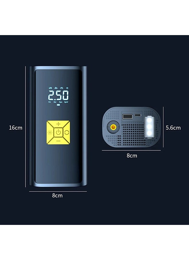 Mi VAZA - Car Tire Inflator - Portable Air Compressor - 12V DC Car Tire Pump - Power Bank - Flash Light - For Car Tires, Bicycles and Other Inflatables - Image 1