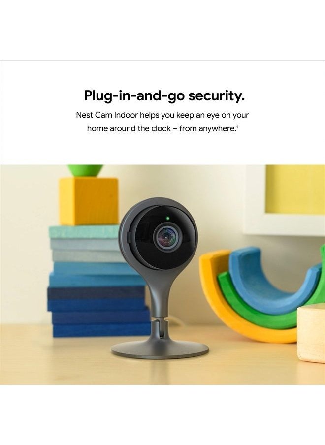Google - Nest Cam Indoor - 1st Generation - Wired Indoor Camera - Control with Your Phone and Get Mobile Alerts - Surveillance Camera with 24/7 Live Video and Night Vision - Image 1