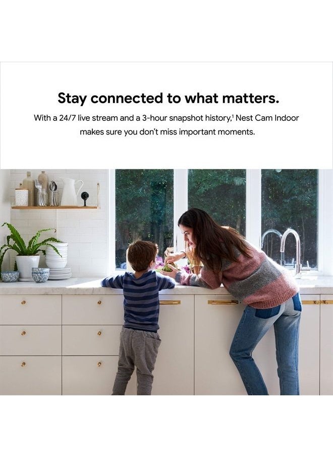 Google - Nest Cam Indoor - 1st Generation - Wired Indoor Camera - Control with Your Phone and Get Mobile Alerts - Surveillance Camera with 24/7 Live Video and Night Vision - Image 1