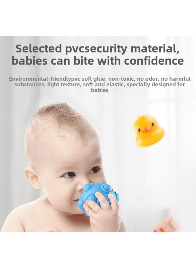 Loquat Baby Toy Touch Ball Manhattan Hand Grab Ball Tactile Tactile Perception Baby Soft Rubber Massage Maternal And Infant Wholesale-color:Massage Hand Ball 6-piece Set - Image 5