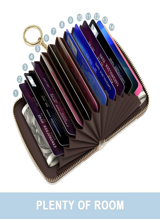 Aiawoxc Credit Card Holder, Small RFID Wallet Slim Leather Card Organizer Case - Image 3
