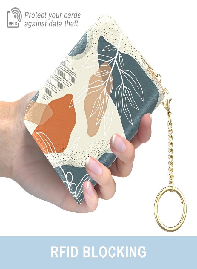 Aiawoxc Credit Card Holder, Small RFID Wallet Slim Leather Card Organizer Case - Image 4