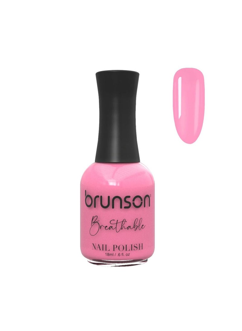 Brunson Breathable Nail Polish Halal Nail Lacquer Wudu friendly Quick Dry long lasting but easy peel off Glossy Shine Water Based Nail paint 18ml