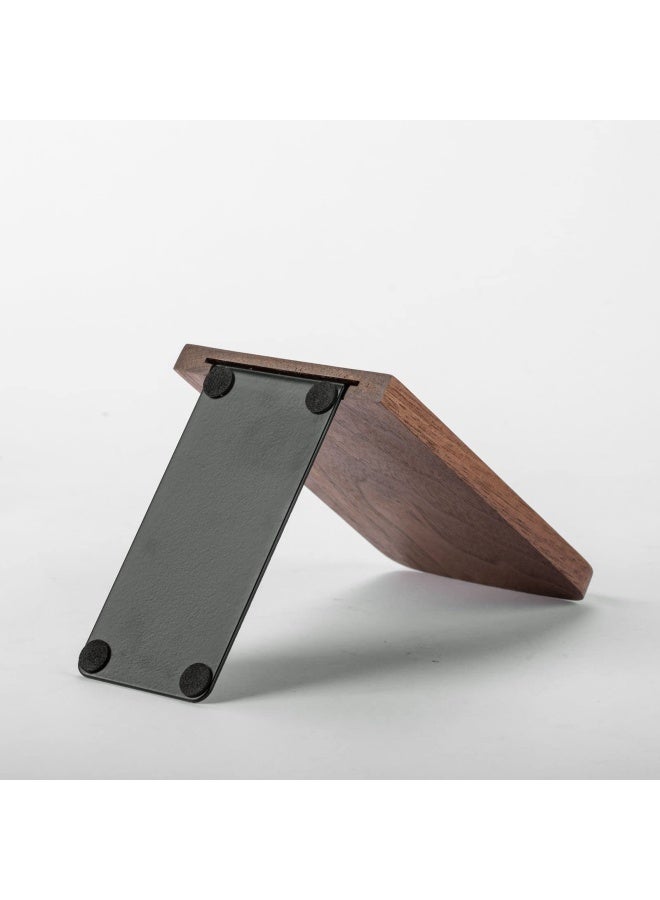 Muso Wood  Walnut Wood Bookends 5.1 X3.2 Set Of 2 Walnut - Image 5