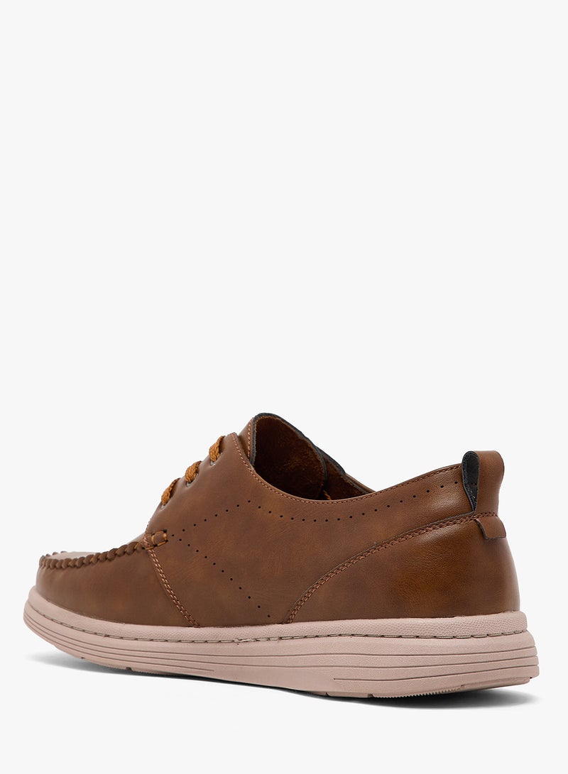 Robert Wood Moc Toe Casual Lace-Up Shoes - Image 2
