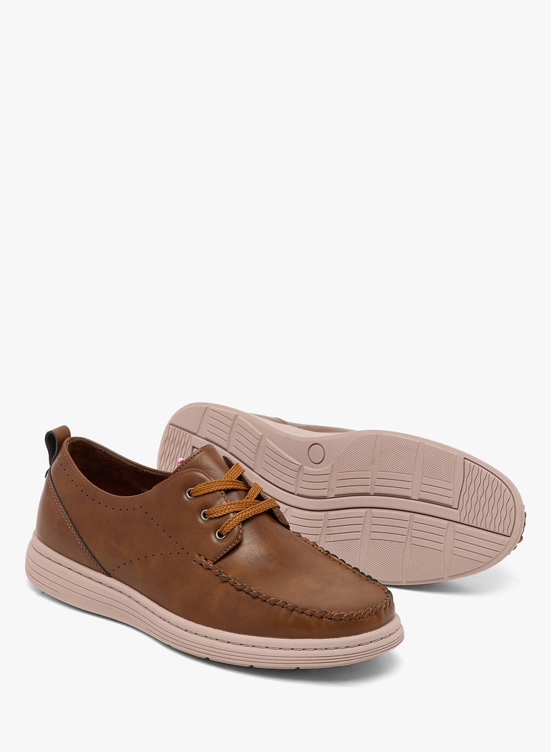 Robert Wood Moc Toe Casual Lace-Up Shoes - Image 3