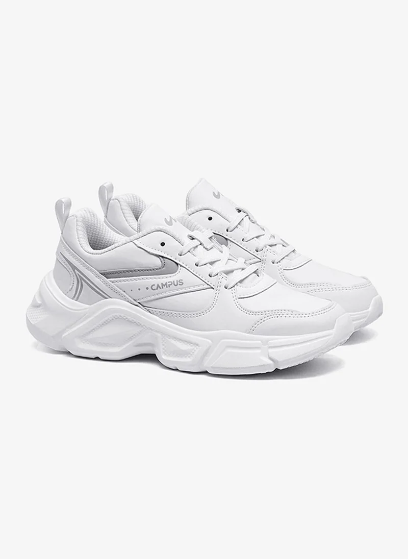 Campus White Women Azura Nitrofly Cushion Lace-Up Sneakers-White for Women | Best Price UAE