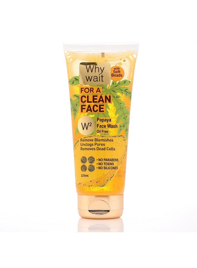 W2 Why Wait Papaya Face Wash | Enriched with Papaya Extract & Vitamin C | Anti-Tan, De-Pigmentation & Skin Brightening | Deep Cleansing & Hydrating Formula | For Men & Women | 225 ml - Image 1