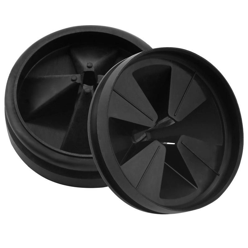 Garbage Disposal Splash Guards 2Pack Upgraded for InSinkErator Evolution Series QCBAM Sink Baffle Drain Cover Removable Quiet Collar Drain Plugs Garbage Disposer Accessories 3 38 Black 2 pcs