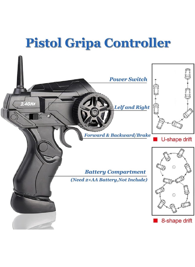 إسكدنيا سيارة دريفت RC، سيارة دريفت صغيرة RC للبالغين، سيارة سباق عالية السرعة 1:24 RC، سيارة لعبة لعشاق السباق 2.4 جيجا هرتز 4WD مع مصباح أمامي، مناسبة للأولاد والبنات وهدايا للبالغين (رمادي) - Image 5