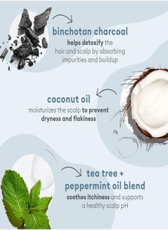 Briogeo Briogeo Scalp Revival Mini Charcoal + Coconut Oil Micro-Exfoliating Shampoo 1oz/30ml for Detox & Healthy Scalp  - Image 5