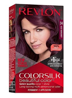 Revlon Colorsilk Hair Color 34 Deep Burgundy 1 Each (Pack Of 2)  - Image 2
