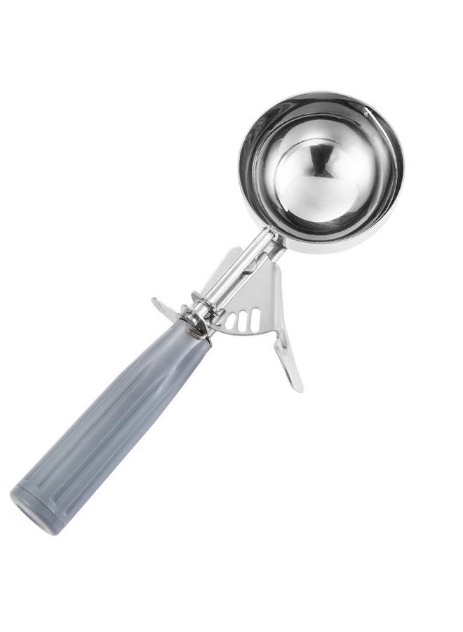 Saebye Portion Scoop - #8 (4 oz) - Disher, Cookie Scoop, Food Scoop, Muffin Scoop - Portion Control - 18/8 Stainless Steel, Grey Handle - Image 1
