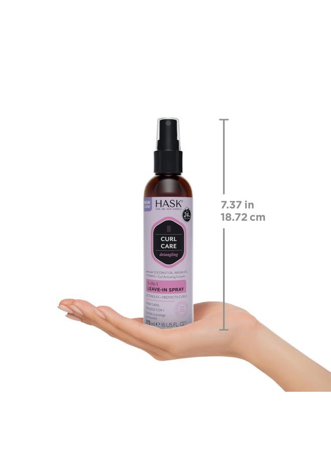 HASK CURL CARE 5-IN-1 Leave-In Spray Conditioner for Curly Hair Types, Vegan Formula, Cruelty Free, Color Safe, Gluten-Free, Sulfate-Free, Paraben-Free - Image 5