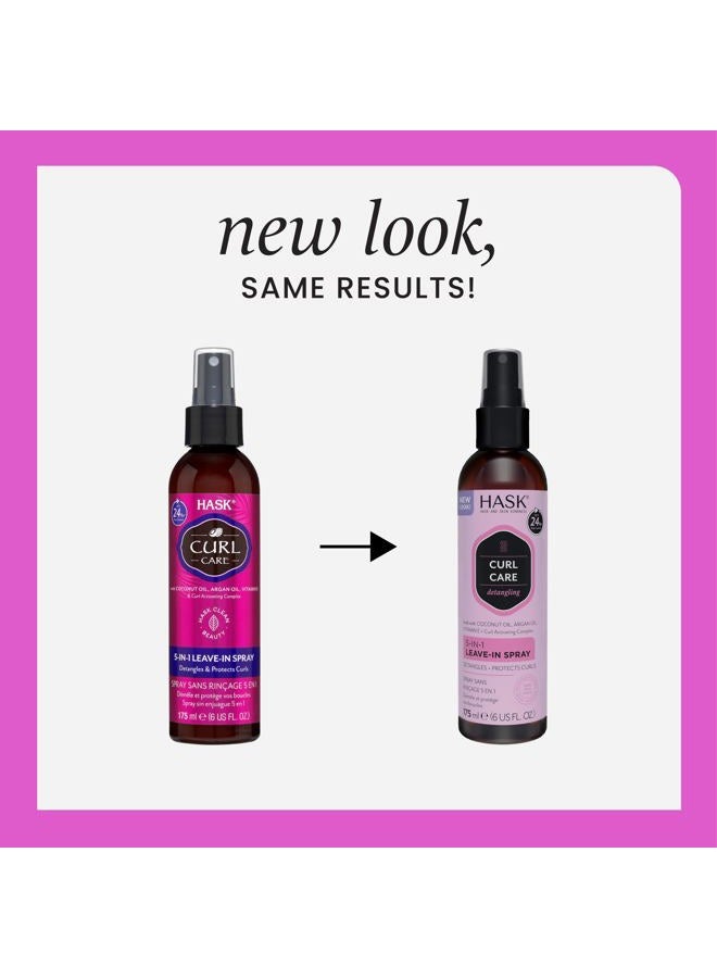 HASK CURL CARE 5-IN-1 Leave-In Spray Conditioner for Curly Hair Types, Vegan Formula, Cruelty Free, Color Safe, Gluten-Free, Sulfate-Free, Paraben-Free - Image 2