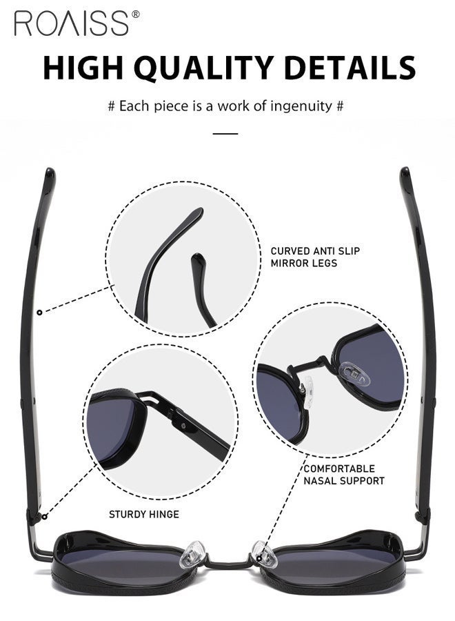 roaiss Fashion Polarized Sunglasses for Men Women UV400 Protection and Anti-glare Classic Retro Sun Glasses Outdoor Sun Shades for Driving, Traveling, Fishing, Golf - Image 4